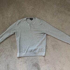 Bonobos Light Gray Henley Mens Top